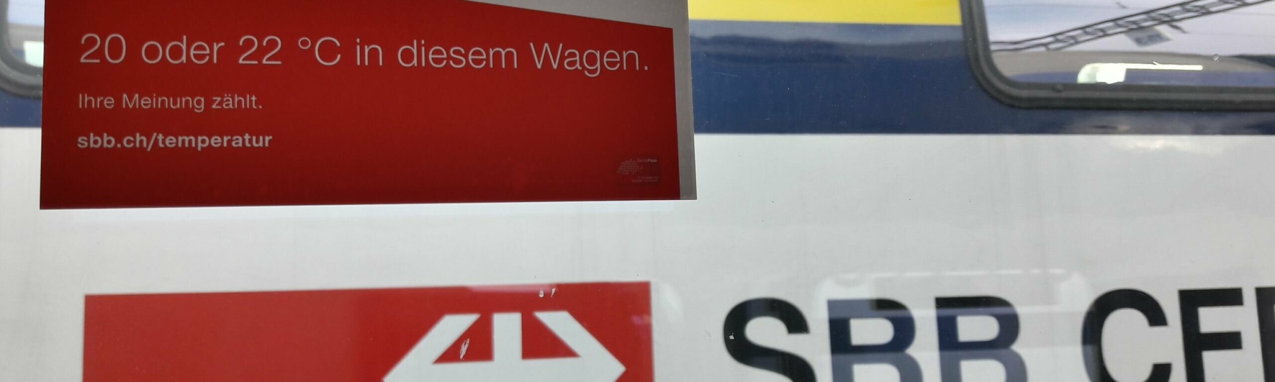 Energiesparen dank 20 statt 22 Grad in der S-Bahn Zürich