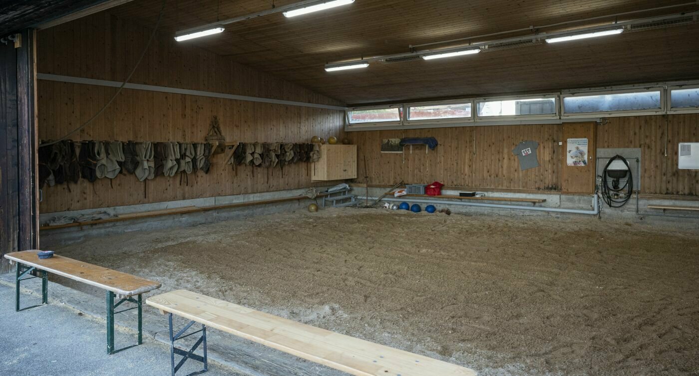Salle de lutte où s’entraîne le club de lutte suisse de Winterthour 