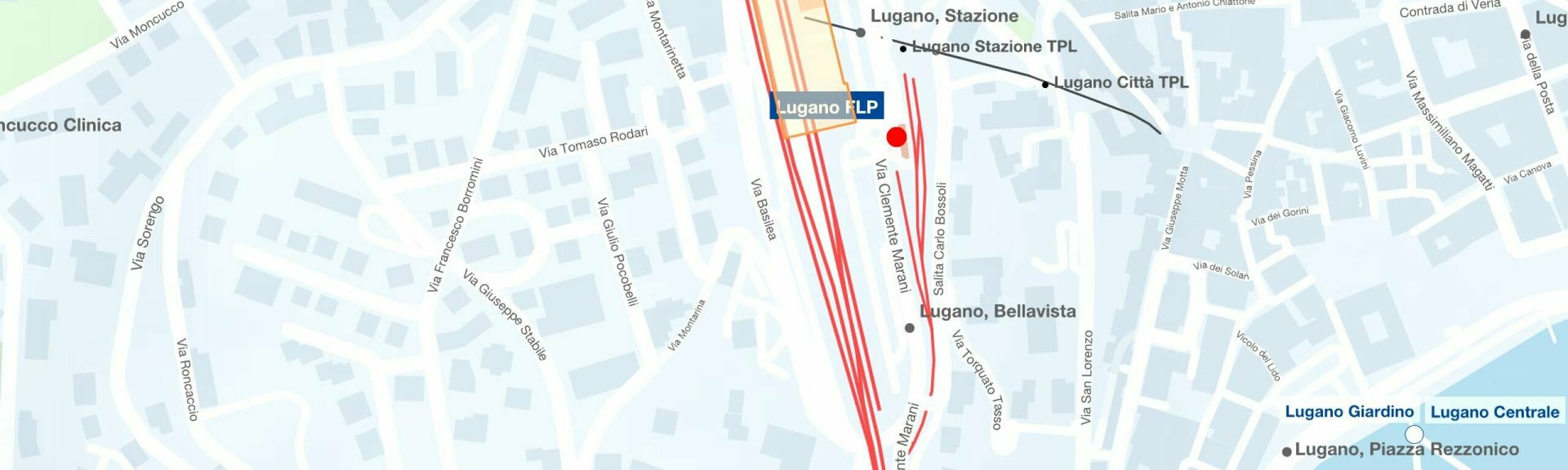 Mappa stazione Luano